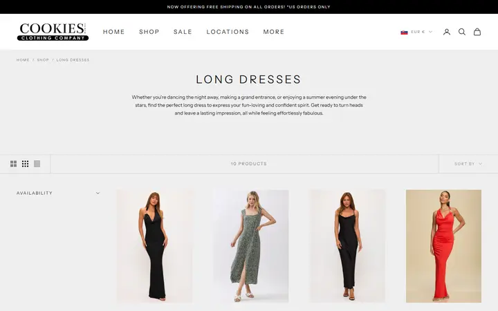 /collections/long-dresses — Cookie's Clothing Company