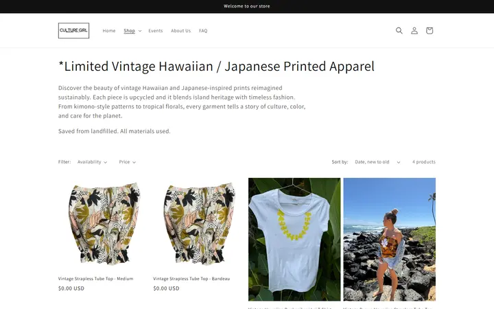 /collections/limited-edition-vintage-hawaiian-japanese-printed-apparel — Culture Girl Boutique Hawaii