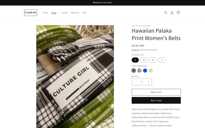 /products/hawaiian-palaka-print-womens-belts — Culture Girl Boutique Hawaii