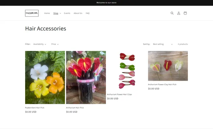 /collections/hair-accessories — Culture Girl Boutique Hawaii