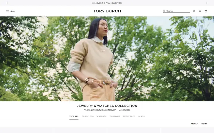 Website of Tory Burch Outlet