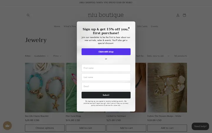 /collections/jewelry — Niu Boutique