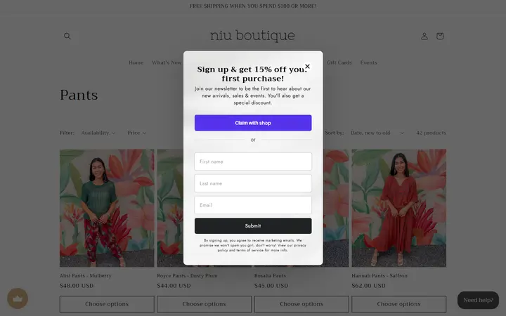 /collections/pants — Niu Boutique