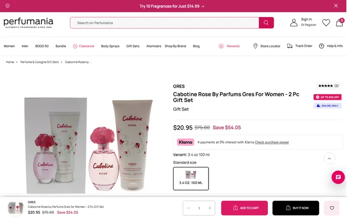 /collections/fragrance-gift-sets/products/cabotine-rose-by-parfums-gres-for-women-2-pc-gift-set — Perfumania
