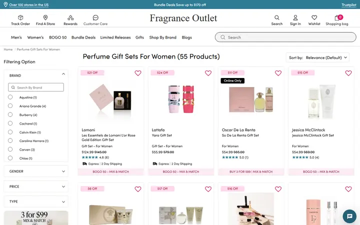 /collections/womens-perfume-gift-sets — Fragrance Outlet