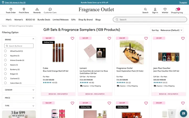 /collections/fragrance-gift-sets — Fragrance Outlet
