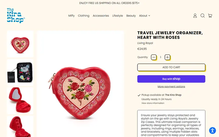 /collections/all-accessories/products/living-royal-velvet-jewelry-zip-case-organizer-heart-w-roses-red — Aloha Kira