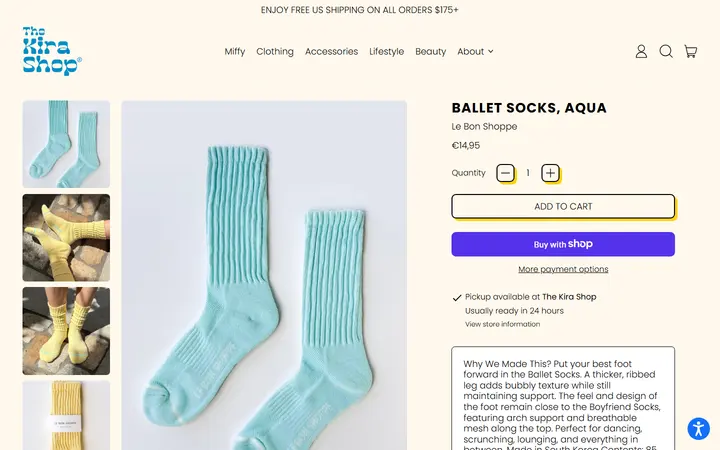 /collections/soft-accessories/products/le-bon-shoppe-ballet-socks-wholesale-aqua — Aloha Kira