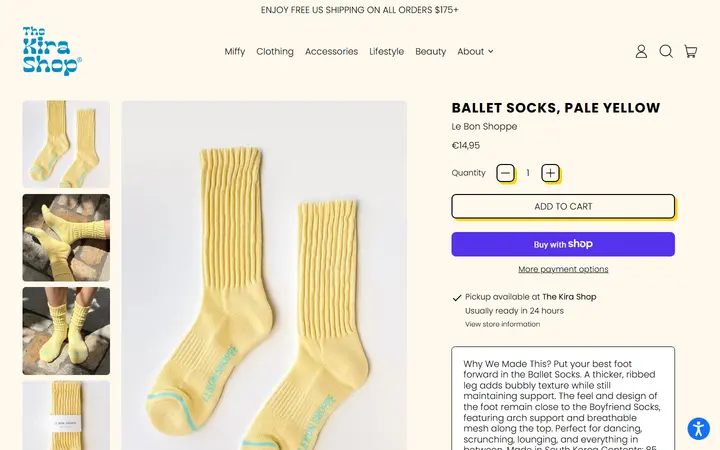 /collections/soft-accessories/products/le-bon-shoppe-ballet-socks-wholesale-pale-yellow — Aloha Kira