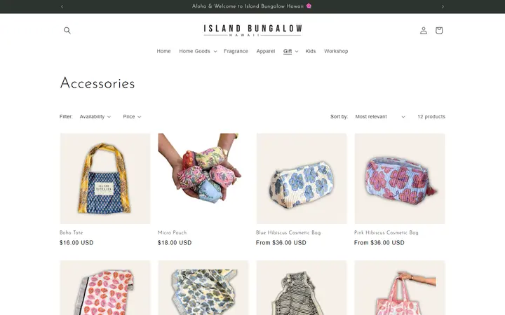 /collections/accessories — Island Bungalow Kailua