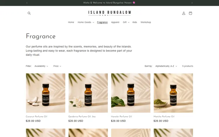 /collections/fragrances-body — Island Bungalow Kailua