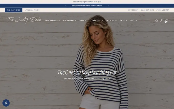 Website of The Salty Babe