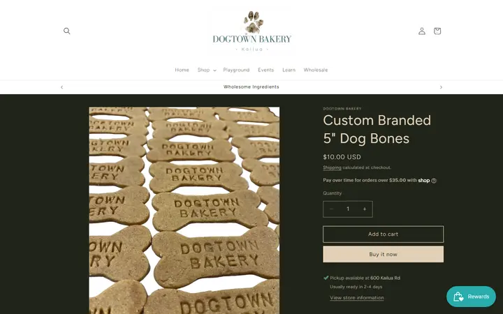 /products/custom-branded-5-dog-bones — Dogtown Bakery