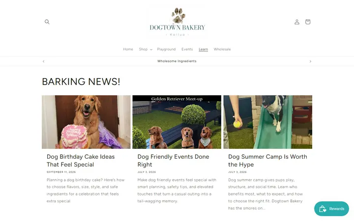 /blogs/news — Dogtown Bakery