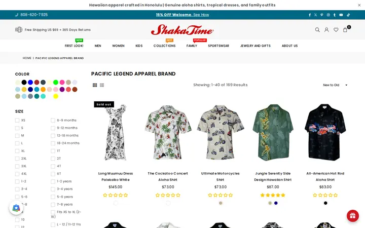 /collections/pacific-legend-apparel-brand — Shaka Time Hawaii