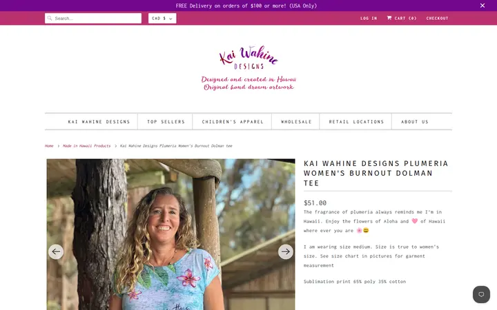 /collections/all/products/kai-wahine-designs-plumeria-womens-burnout-dolman-tee — Kai Wahine Designs