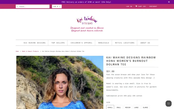 /collections/all/products/kai-wahine-rainbow-honu-burnout-dolman-tee — Kai Wahine Designs