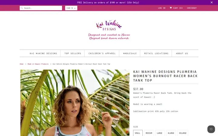 /collections/all/products/kai-wahine-designs-plumeria-women-s-racer-back-tank — Kai Wahine Designs