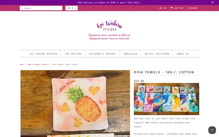 /collections/all/products/dish-towels-100-cotton — Kai Wahine Designs