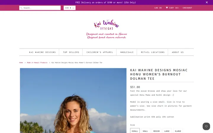/collections/all/products/kai-wahine-mosiac-honu-burnout-dolman-tee — Kai Wahine Designs