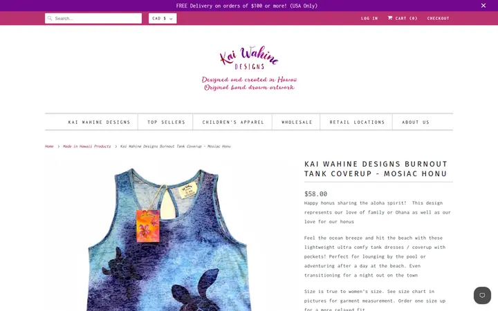 /collections/all/products/kai-wahine-tank-dress — Kai Wahine Designs