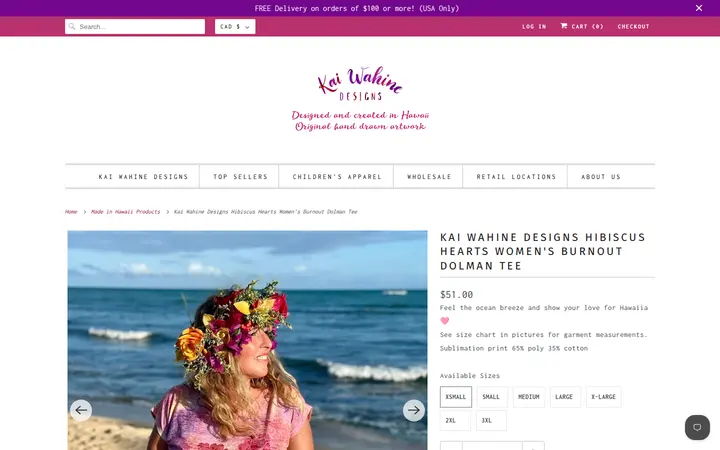 /collections/all/products/copy-of-kai-wahine-designs-hibiscus-honu-womens-burnout-dolman-tee — Kai Wahine Designs