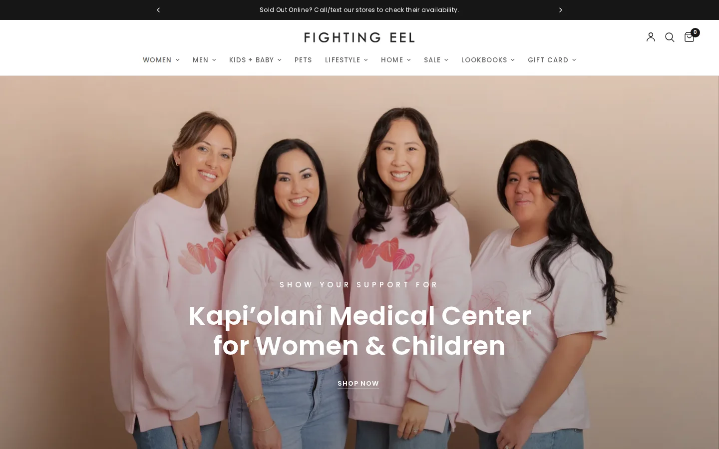 Captured website of Fighting Eel - Downtown