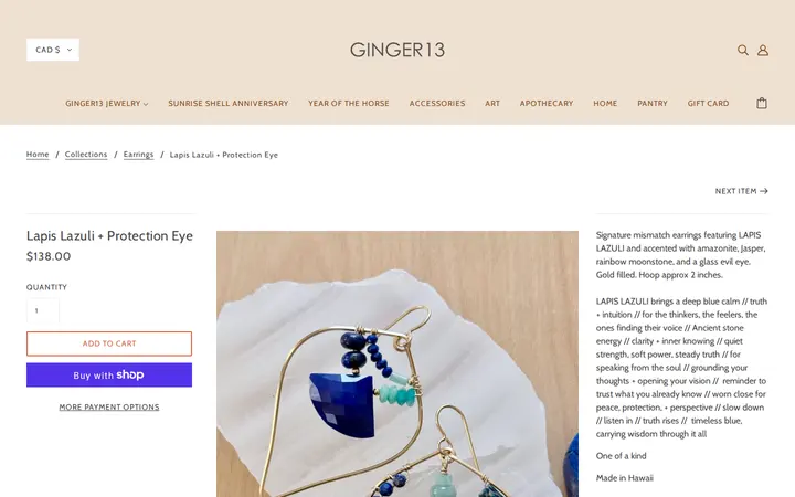 /collections/gifts/products/lapis-lazuli-protection-eye-8 — Ginger13
