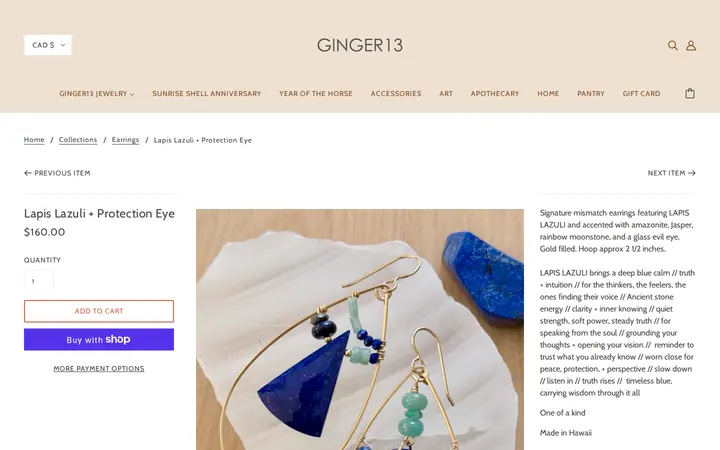 /collections/gifts/products/lapis-lazuli-protection-eye-6 — Ginger13