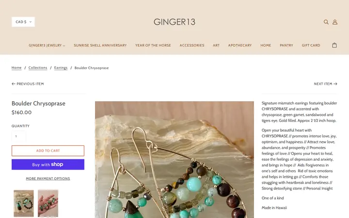 /collections/gifts/products/boulder-chrysoprase — Ginger13