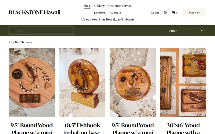 /shop/best-sellers/hawaiian-weapons — Blackstone Hawaii (Engraving Shop)