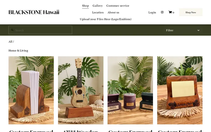 /shop/accessories — Blackstone Hawaii (Engraving Shop)