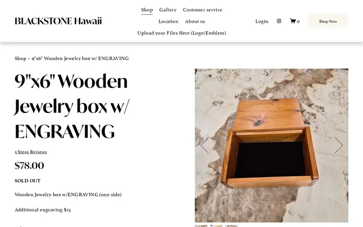 /shop/p/jewelry-box-wnpgg-t57bs — Blackstone Hawaii (Engraving Shop)