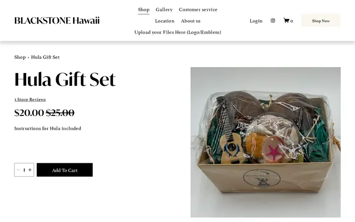 /shop/p/hula-gift-set — Blackstone Hawaii (Engraving Shop)