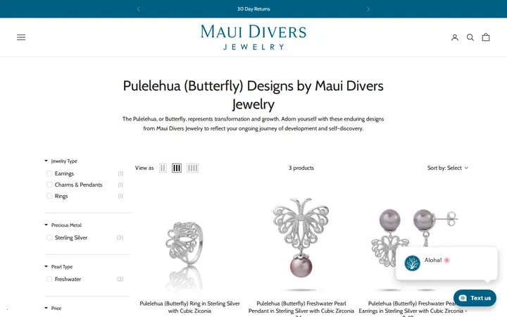 /collections/pulelehua-butterfly-designs-by-maui-divers-jewelry — Maui Divers Jewelry - Daniel K. Inouye Airport