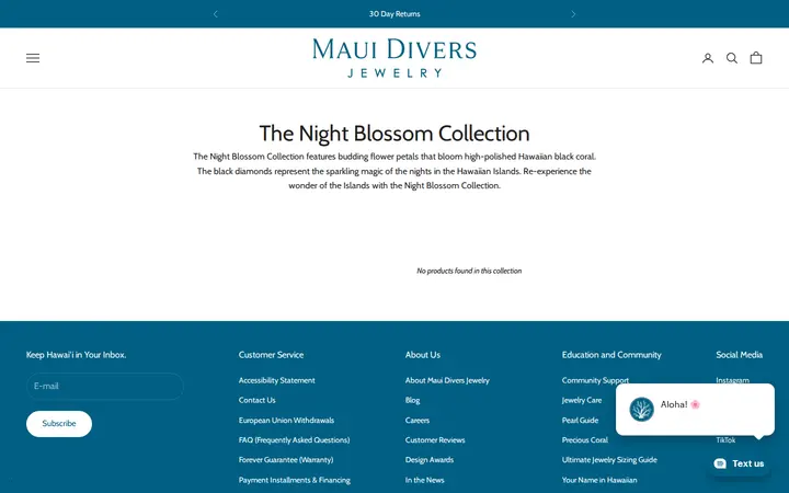 /collections/night-blossom — Maui Divers Jewelry - Daniel K. Inouye Airport