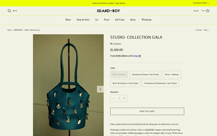 /collections/clothing-bags/products/studio-collection-gala — ISLAND-BOY shop