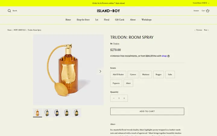 /collections/new-arrivals/products/trudon-room-spray — ISLAND-BOY shop