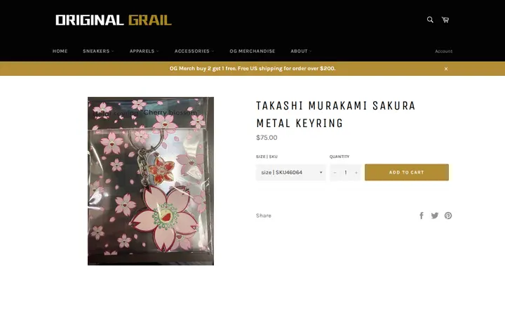 /products/takashi-murakami-sakura-metal-keyring-2-cid0-sku43351 — Original Grail