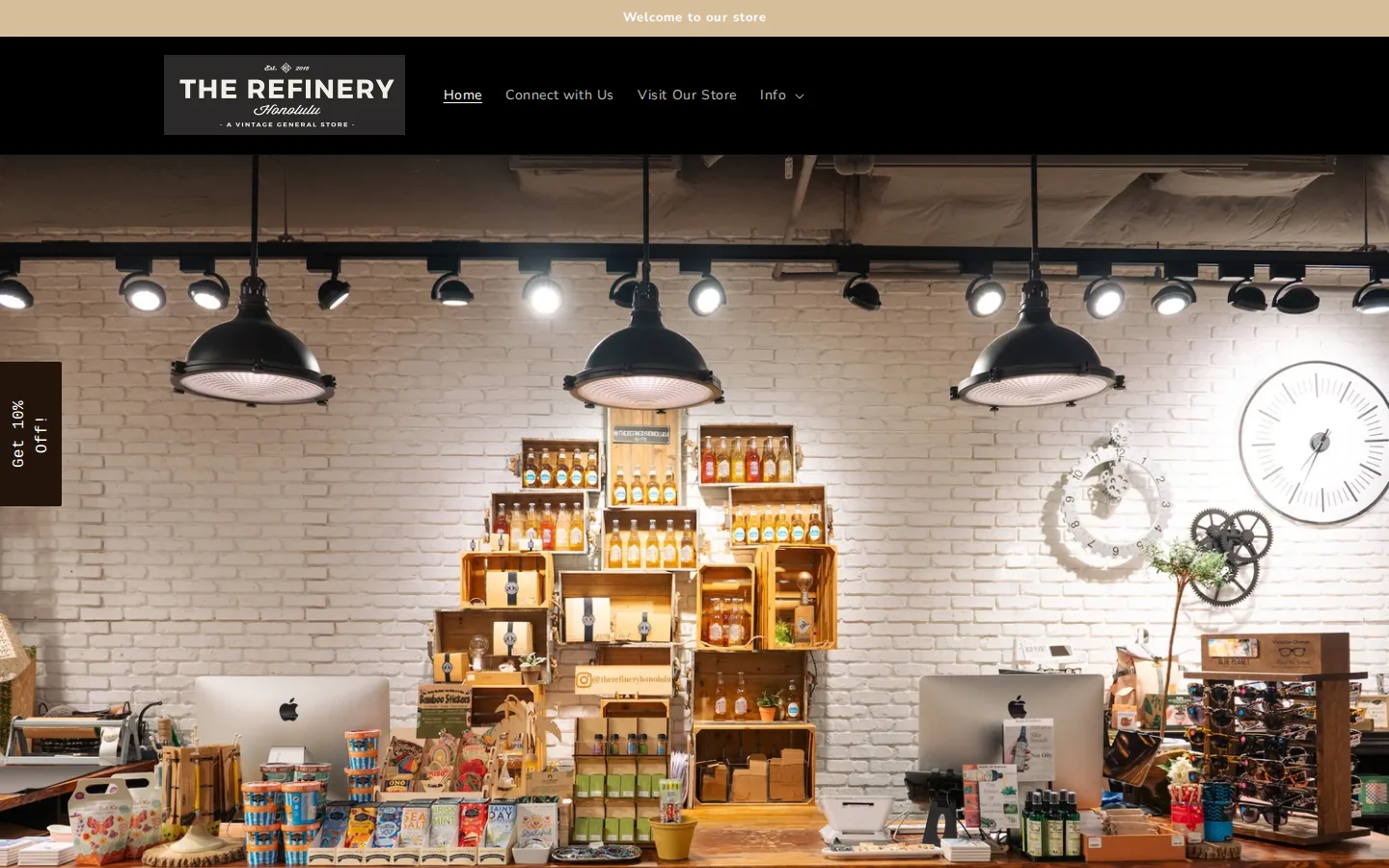 Captured website of The Refinery Honolulu - Kahala Mall
