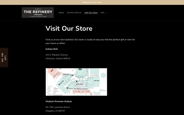 /pages/visit-our-store — The Refinery Honolulu - Kahala Mall