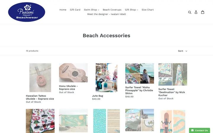 /collections/beach-accessories — Pualani Hawaii Beachwear