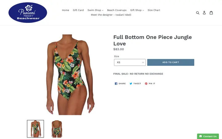 /collections/royal-collection-1/products/full-bottom-one-piece-junglelove — Pualani Hawaii Beachwear