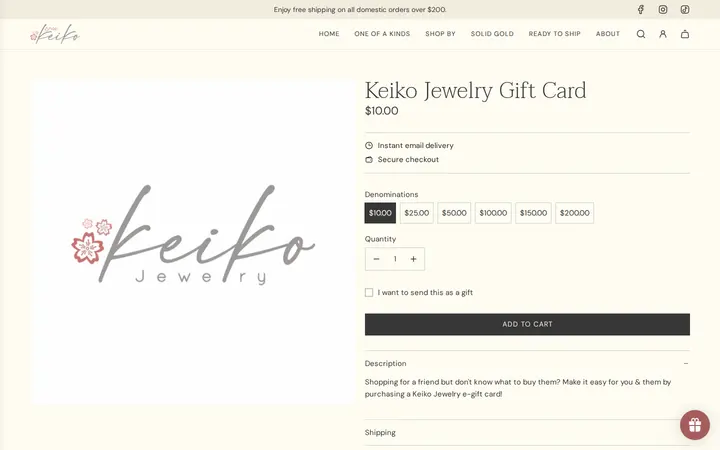 /collections/gift-cards/products/keiko-jewelry-gift-card — Shop Keiko