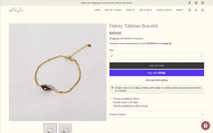 /collections/new-arrivals/products/dainty-tahitian-bracelet — Shop Keiko