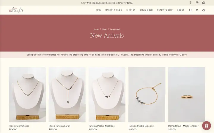 /collections/new-arrivals — Shop Keiko