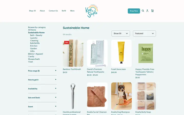 /shop/sustainable-home/4ELNFBFEN7PXTXEN7JGIOAHX — Keep it Simple Honolulu Zero Waste