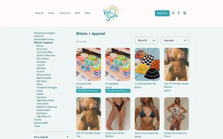 /shop/Bikinis/7 — Keep it Simple Honolulu Zero Waste