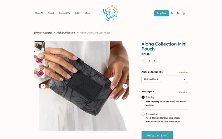 /product/aloha-collection-mini-pouch/NXVNDS4HHAJQLH4LVKK6RVWK — Keep it Simple Honolulu Zero Waste