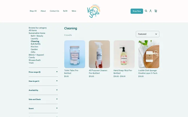 /shop/cleaning/RL7ILNCKGPPW6Z2TW6M6D2VY — Keep it Simple Honolulu Zero Waste